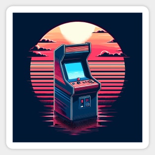 Retrowave gaming machine Sticker